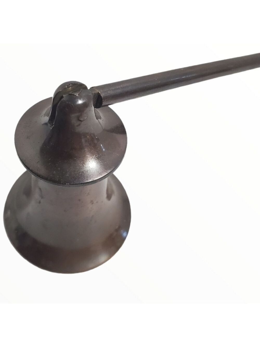 Vintage antique finish dark Metal candle snuffer Long handle - Picture 3 of 7